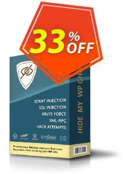 33% OFF Hide My WP Ghost - 1 Website Coupon code