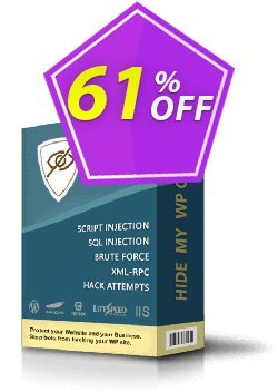 Hide My WP Ghost - 5 Websites Coupon, discount 60% Discount - 5 Websites. Promotion: amazing promotions code of Hide My WP Ghost - 5 Websites 2022