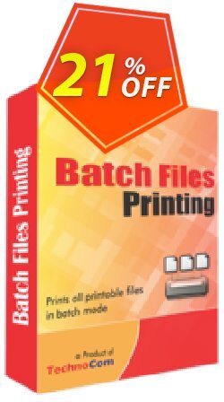 21% OFF Batch Files Printing Coupon code