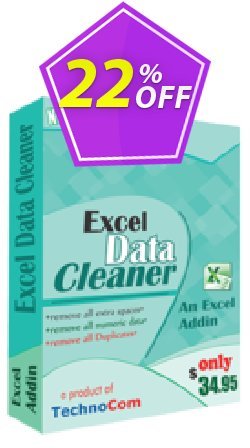 22% OFF Excel Data Cleaner Coupon code