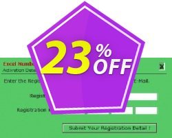 23% OFF Excel Number Date Format Coupon code