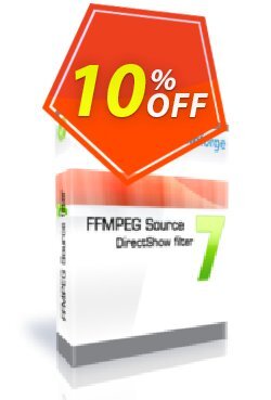 10% OFF FFMPEG Source DirectShow filter - One Developer Coupon code