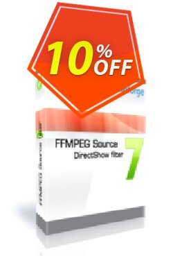 10% OFF FFMPEG Source DirectShow filter - One Developer Coupon code