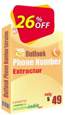 26% OFF WindowIndia Outlook Phone Number Extractor Coupon code