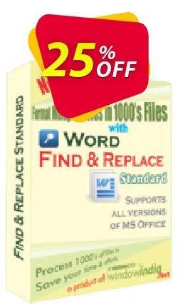 25% OFF WindowIndia Word Find and Replace Coupon code