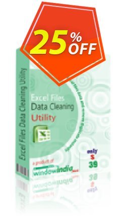 25% OFF WindowIndia Excel Files Data Cleaning Utility Coupon code