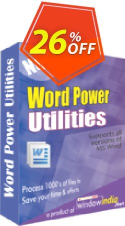 26% OFF WindowIndia Word Power Utilities Coupon code