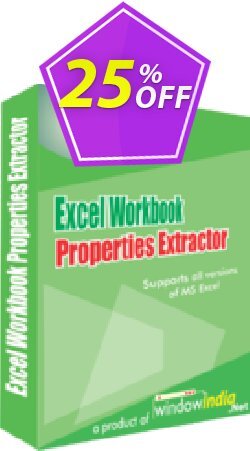 25% OFF WindowIndia Excel Workbook Properties Extractor Coupon code