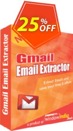 25% OFF WindowIndia Gmail Email Extractor Coupon code