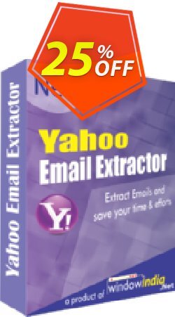 25% OFF WindowIndia Yahoo Email Extractor Coupon code