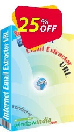 25% OFF WindowIndia Internet Email Extractor URL Coupon code