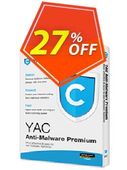 27% OFF YAC Anti-Malware Premium 6 Coupon code