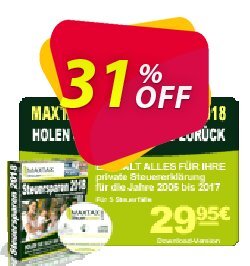 31% OFF MAXTAX Steuersparen 2018 Standard Spar-Abonnement Coupon code