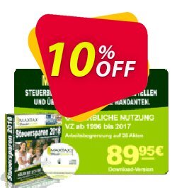 10% OFF MAXTAX - Beraterversion 25 Akten Coupon code