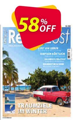 58% OFF ReiseLust Magazin Coupon code