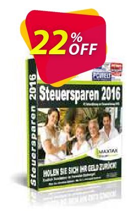 22% OFF MAXTAX Steuersparen Nachlizensierung/Upgrade Coupon code