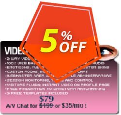 5% OFF Video Flash Chat - Full Source Code Unlimited License Coupon code