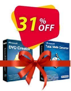 31% OFF Aneesoft DVD Creator and Total Media Converter Bundle for Windows Coupon code