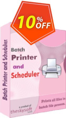 10% OFF TheSkySoft Batch Printer and Scheduler Coupon code