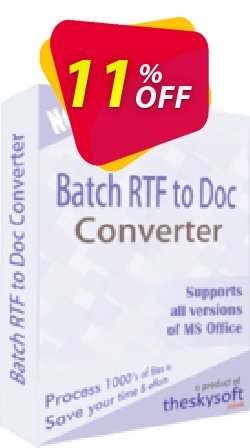 11% OFF TheSkySoft Batch RTF to Doc Converter Coupon code