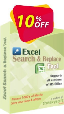 10% OFF TheSkySoft Excel Search and Replace Tool Coupon code