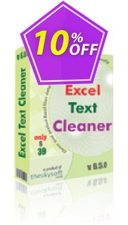 10% OFF TheSkySoft Excel Text Cleaner Coupon code