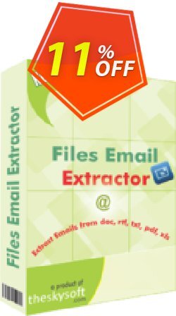 11% OFF TheSkySoft Files Email Extractor Coupon code