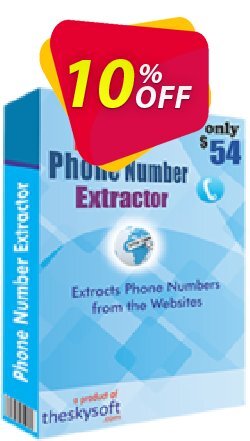 10% OFF TheSkySoft Internet Phone Number Extractor Coupon code