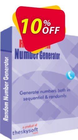 TheSkySoft Random Number Generator Coupon, discount 10%Discount. Promotion: fearsome promo code of Random Number Generator 2022