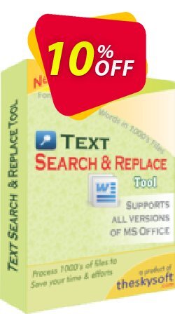 10% OFF TheSkySoft Text Search and Replace Tool Coupon code