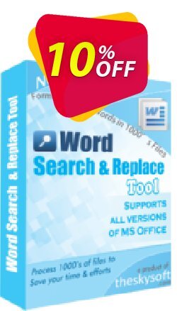 10% OFF TheSkySoft Word Search and Replace Tool Coupon code