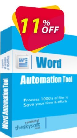 11% OFF TheSkySoft Word Automation Tool Coupon code