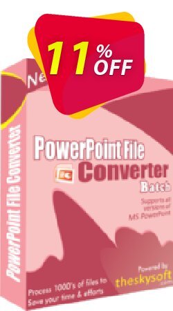 11% OFF TheSkySoft PowerPoint File Converter Batch Coupon code