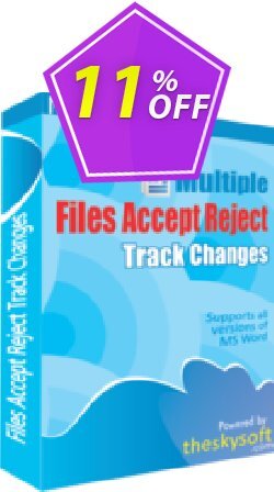 11% OFF TheSkySoft Multiple Files Accept & Reject Track Changes Coupon code