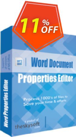 11% OFF TheSkySoft Word Document Properties Editor Coupon code