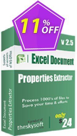 11% OFF TheSkySoft Excel Document Properties Extractor Coupon code