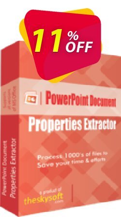 11% OFF TheSkySoft PowerPoint Document Properties Extractor Coupon code