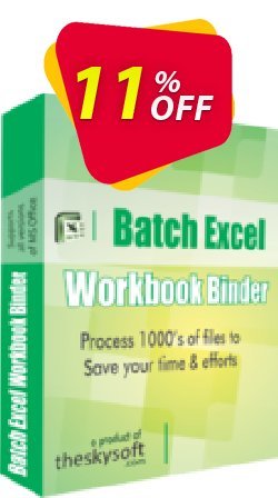 TheSkySoft Batch Excel Workbook Binder Coupon, discount 10%Discount. Promotion: wondrous sales code of Batch Excel Workbook Binder 2022