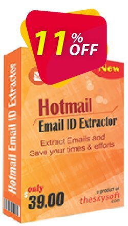 11% OFF TheSkySoft Hotmail Email ID Extractor Coupon code