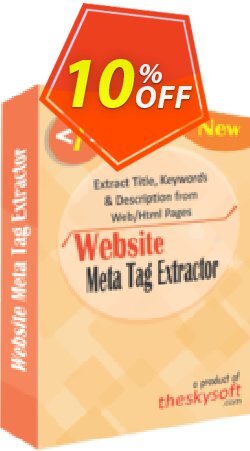 10% OFF TheSkySoft Website Meta Tag Extractor Coupon code