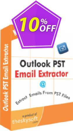 10% OFF TheSkySoft Outlook PST Email Extractor Coupon code