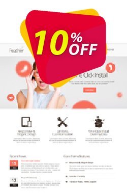 10% OFF WPcocktail Feather - Responsive Multi-Purpose WordPress Theme Coupon code