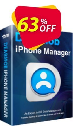 63% OFF DearMob iPhone Manager - Lifetime 2 PCs  Coupon code