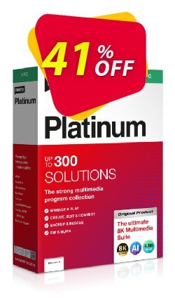 41% OFF Nero Platinum Suite 7in1 Coupon code