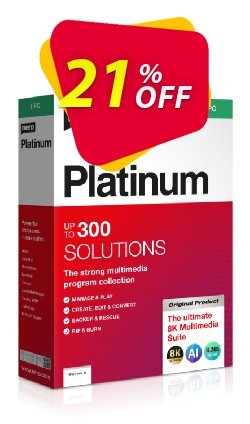 21% OFF Nero Platinum 2024 Coupon code