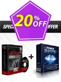 20% OFF WallStreet Forex Robot 2.0 Evolution + Forex Diamond EA Coupon code