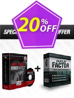 20% OFF WallStreet Forex Robot 2.0 Evolution + Volatility Factor EA Coupon code