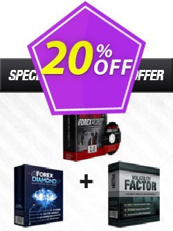 20% OFF WallStreet Forex Robot 2.0 Evolution + Forex Diamond EA + Volatility Factor EA Coupon code