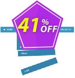 41% OFF Animated Drop Down Menu Extension for WYSIWYG Web Builder Coupon code