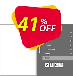 41% OFF Slideout Panel Menu Extension for WYSIWYG Web Builder Coupon code